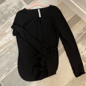 Lorna Jane women’s black long sleeve top size Large